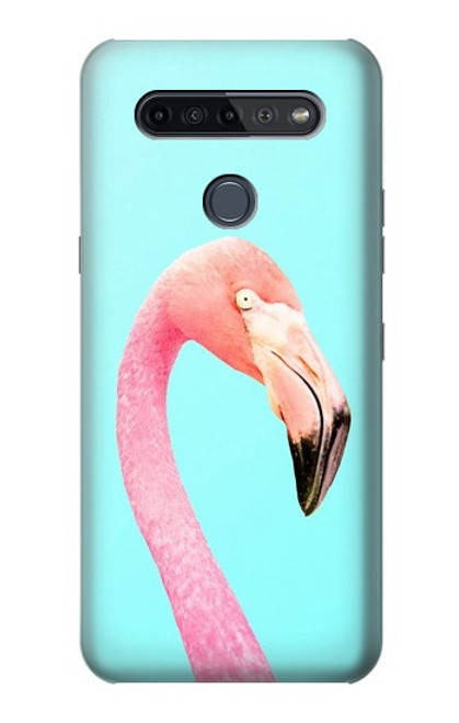 S3708 Flamant rose Etui Coque Housse pour LG K51S