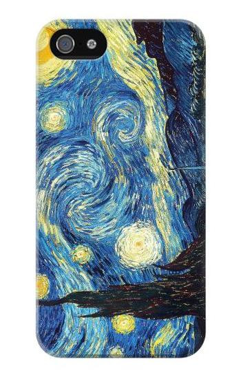 S0213 Van Gogh Starry Nights Etui Coque Housse pour iPhone 5 5S SE