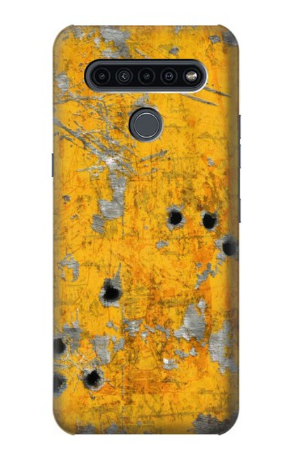 S3528 Bullet Rouille Jaune Métal Etui Coque Housse pour LG K41S