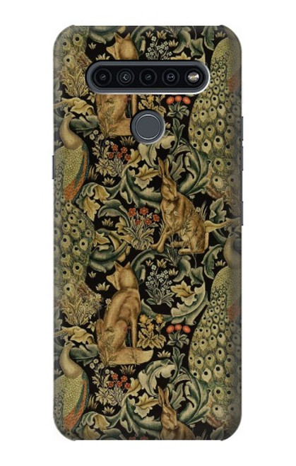 S3661 William Morris Forest Velvet Etui Coque Housse pour LG K41S