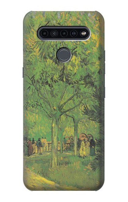 S3748 Van Gogh une ruelle dans un jardin public Etui Coque Housse pour LG K41S