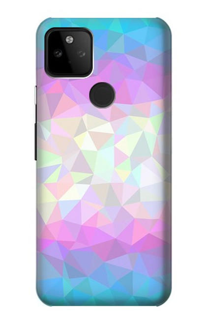 S3747 Polygone de drapeau trans Etui Coque Housse pour Google Pixel 5A 5G