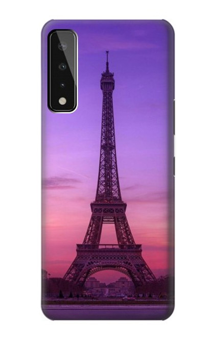 S3447 Paris Eiffel Le coucher du soleil Etui Coque Housse pour LG Stylo 7 4G