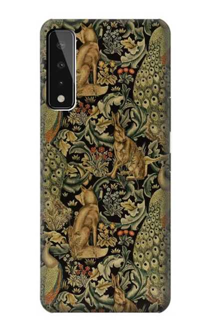 S3661 William Morris Forest Velvet Etui Coque Housse pour LG Stylo 7 4G