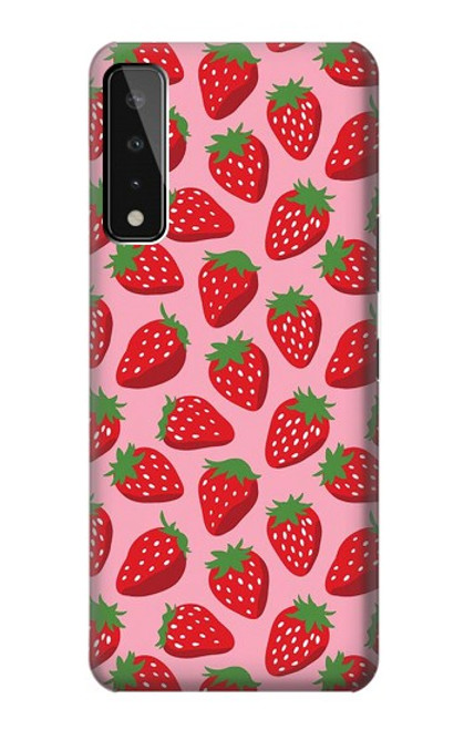 S3719 Modèle de fraise Etui Coque Housse pour LG Stylo 7 4G