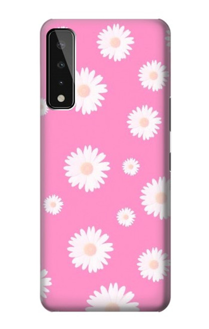 S3500 Motif floral rose Etui Coque Housse pour LG Stylo 7 5G