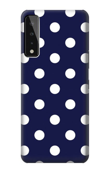 S3533 Bleu à pois Etui Coque Housse pour LG Stylo 7 5G