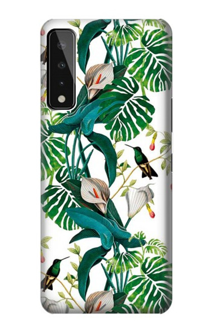 S3697 Oiseaux de la vie des feuilles Etui Coque Housse pour LG Stylo 7 5G