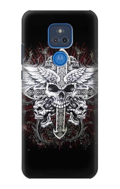 S1434 Crâne Tatouage Motard Aile Etui Coque Housse pour Motorola Moto G Play (2021) S1434 Crâne Tatouage Motard Aile Etui Coque Housse pour Motorola Moto G Play (2021)