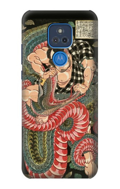 S2469 108 héros de Suikoden Saginoike Heikuro Etui Coque Housse pour Motorola Moto G Play (2021)
