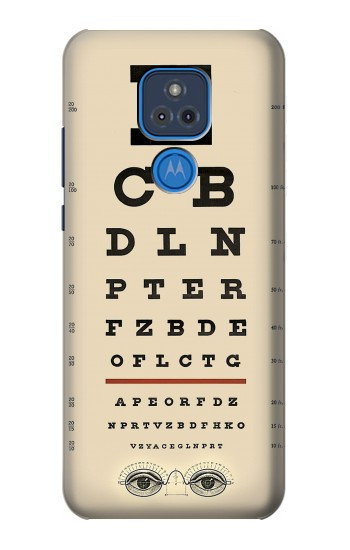 S2502 Tableau d'examen des yeux Etui Coque Housse pour Motorola Moto G Play (2021)