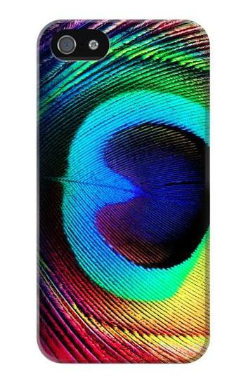 S0511 Peacock Etui Coque Housse pour iPhone 5 5S SE