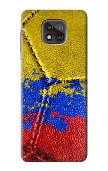 S3306 Colombie Drapeau de football graphique Millésime Etui Coque Housse pour Motorola Moto G Power (2021)