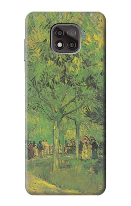 S3748 Van Gogh une ruelle dans un jardin public Etui Coque Housse pour Motorola Moto G Power (2021)