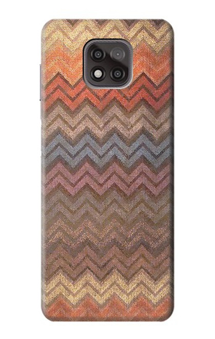 S3752 Motif de tissu en zigzag imprimé graphique Etui Coque Housse pour Motorola Moto G Power (2021)