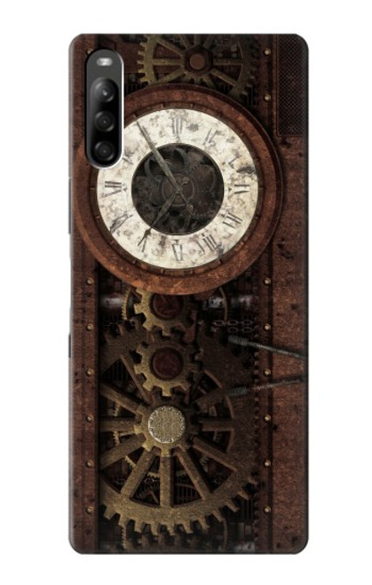 S3221 Gears steampunk Horloge Etui Coque Housse pour Sony Xperia L5