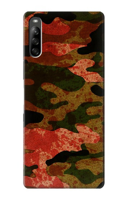 S3393 Camouflage sang Splatter Etui Coque Housse pour Sony Xperia L5