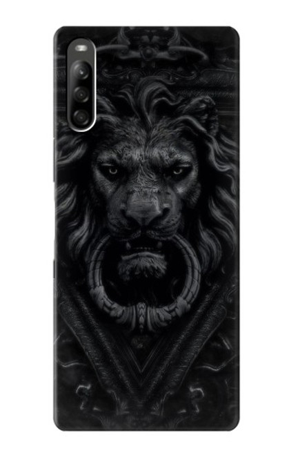 S3619 Lion noir gothique Etui Coque Housse pour Sony Xperia L5