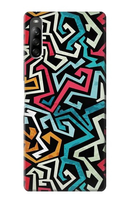 S3712 Motif Pop Art Etui Coque Housse pour Sony Xperia L5