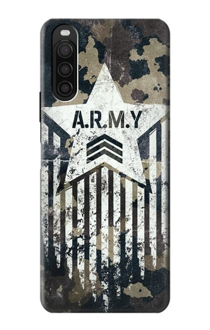 S3666 Camouflage de l'armée Etui Coque Housse pour Sony Xperia 10 III