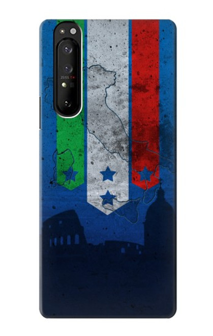 S2983 Italie Football Football Etui Coque Housse pour Sony Xperia 1 III