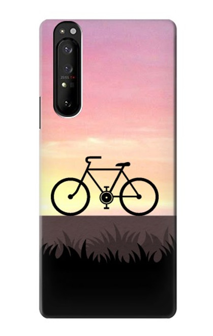 S3252 vélo Coucher de soleil Etui Coque Housse pour Sony Xperia 1 III