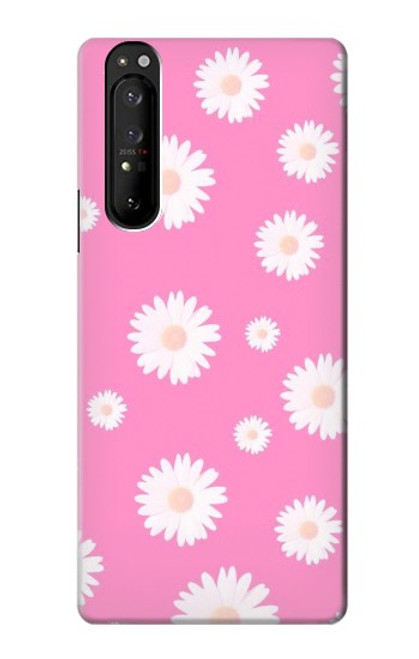 S3500 Motif floral rose Etui Coque Housse pour Sony Xperia 1 III