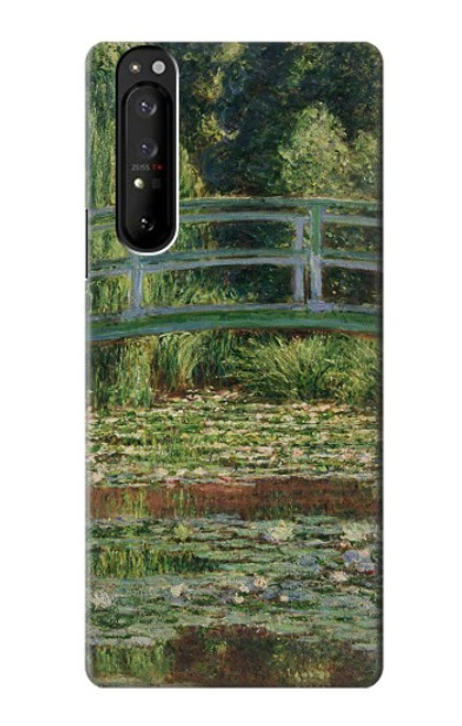 S3674 Claude Monet La passerelle japonaise et la piscine de nénuphars Etui Coque Housse pour Sony Xperia 1 III