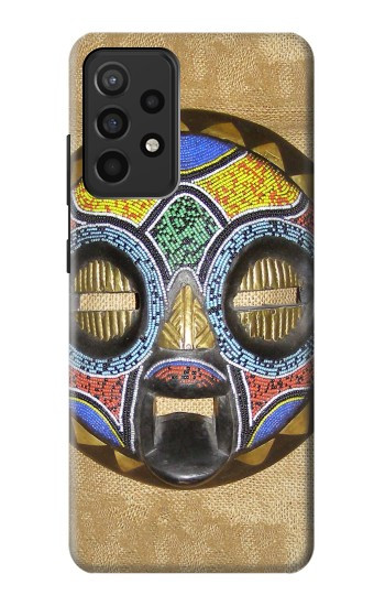 S0965 Masque africain Baluba Etui Coque Housse pour Samsung Galaxy A52, Galaxy A52 5G