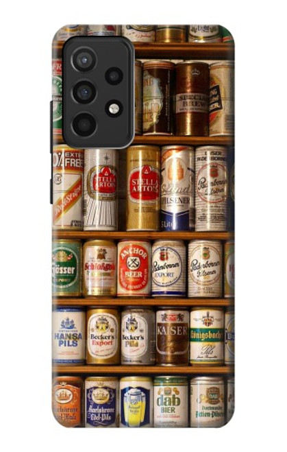 S0983 Collection de Canettes de bière Etui Coque Housse pour Samsung Galaxy A52, Galaxy A52 5G