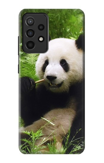 S1073 Panda Prenez plaisir à manger Etui Coque Housse pour Samsung Galaxy A52, Galaxy A52 5G
