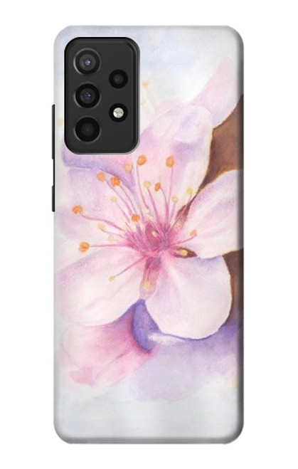 S1415 Fleur de Sakura Art Etui Coque Housse pour Samsung Galaxy A52, Galaxy A52 5G