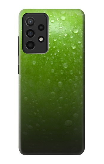 S2475 Seamless Texture verte pomme Etui Coque Housse pour Samsung Galaxy A52, Galaxy A52 5G