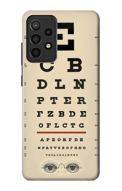 S2502 Tableau d'examen des yeux Etui Coque Housse pour Samsung Galaxy A52, Galaxy A52 5G