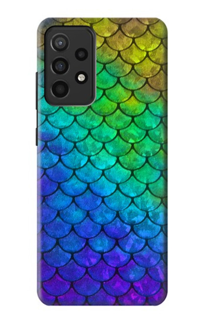 S2930 Sirène écailles de poisson Etui Coque Housse pour Samsung Galaxy A52, Galaxy A52 5G