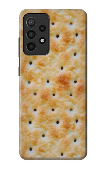 S2987 Crème Biscuits Cracker Etui Coque Housse pour Samsung Galaxy A52, Galaxy A52 5G