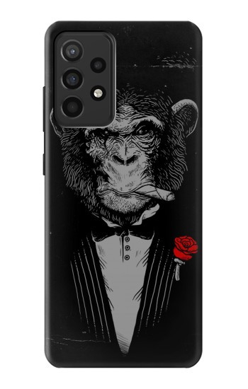 S3167 Singe drôle Dieu le Père Etui Coque Housse pour Samsung Galaxy A52, Galaxy A52 5G