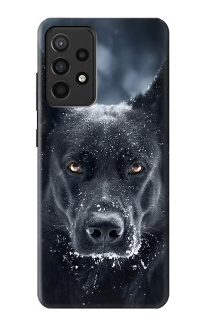 S3168 Berger Allemand Chien Noir Etui Coque Housse pour Samsung Galaxy A52, Galaxy A52 5G
