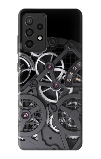 S3176 A l'intérieur Montre Noir Etui Coque Housse pour Samsung Galaxy A52, Galaxy A52 5G