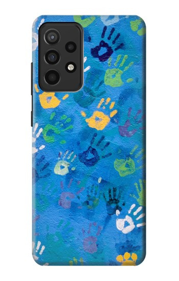 S3403 Imprimer la main Etui Coque Housse pour Samsung Galaxy A52, Galaxy A52 5G