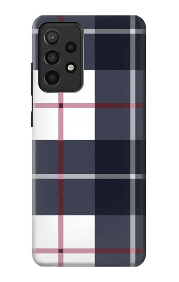 S3452 Plaid en tissu Etui Coque Housse pour Samsung Galaxy A52, Galaxy A52 5G