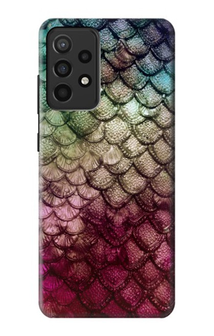 S3539 Sirène écailles de poisson Etui Coque Housse pour Samsung Galaxy A52, Galaxy A52 5G