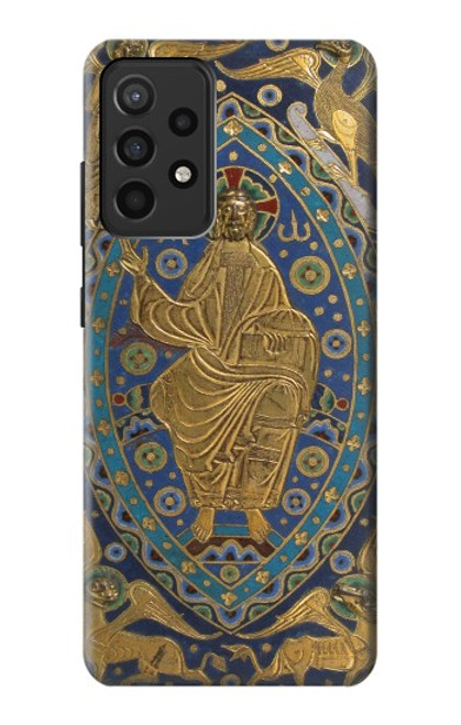 S3620 Livre Couverture Majesty Christ Etui Coque Housse pour Samsung Galaxy A52, Galaxy A52 5G