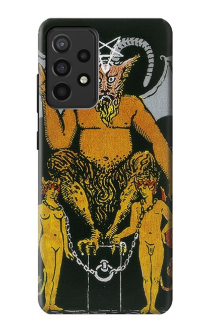S3740 Carte de tarot le diable Etui Coque Housse pour Samsung Galaxy A52, Galaxy A52 5G