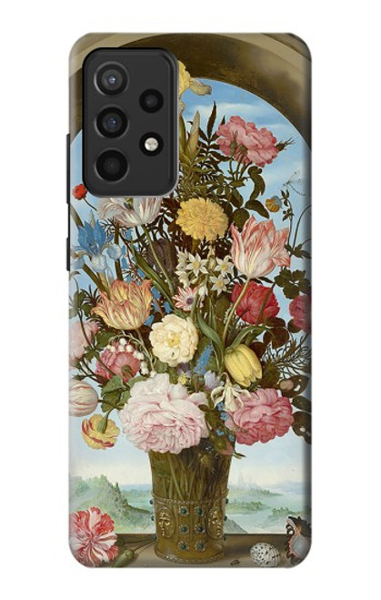 S3749 Vase de fleurs Etui Coque Housse pour Samsung Galaxy A52, Galaxy A52 5G