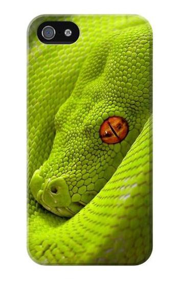 S0785 Green Snake Etui Coque Housse pour iPhone 5 5S SE