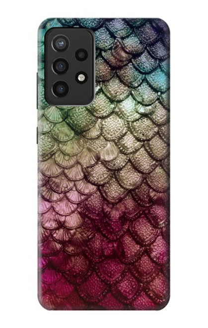 S3539 Sirène écailles de poisson Etui Coque Housse pour Samsung Galaxy A72, Galaxy A72 5G