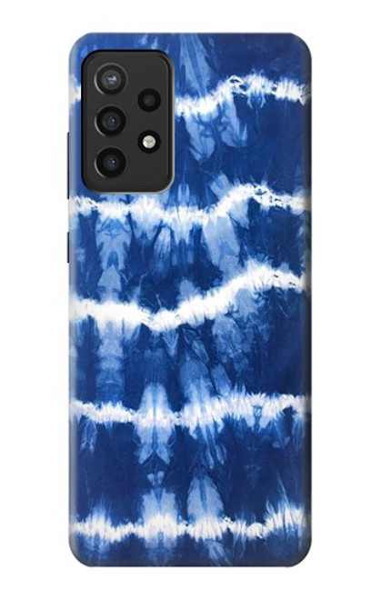 S3671 Tie Dye bleu Etui Coque Housse pour Samsung Galaxy A72, Galaxy A72 5G