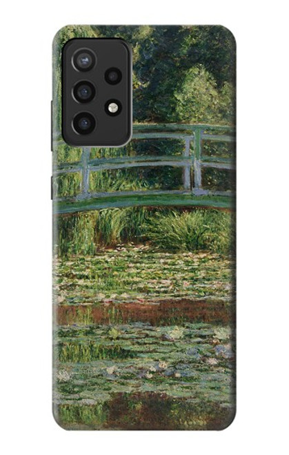 S3674 Claude Monet La passerelle japonaise et la piscine de nénuphars Etui Coque Housse pour Samsung Galaxy A72, Galaxy A72 5G