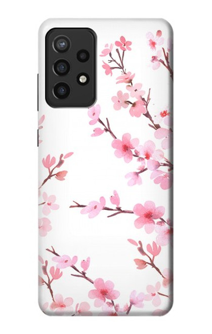 S3707 Fleur de cerisier rose fleur de printemps Etui Coque Housse pour Samsung Galaxy A72, Galaxy A72 5G